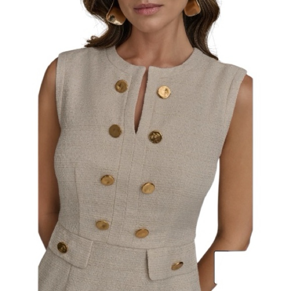 NWT Donna Karan New York Sleeveless Sheath Dress - Picture 4 of 11